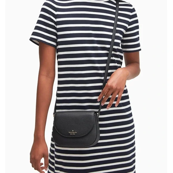 HP 11/24! NWT Kate Spade Leila Mini Flap Crossbody in Black - Picture 2 of 9